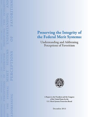 cover image of Preserving the Integrity of the Federal Merit Systems